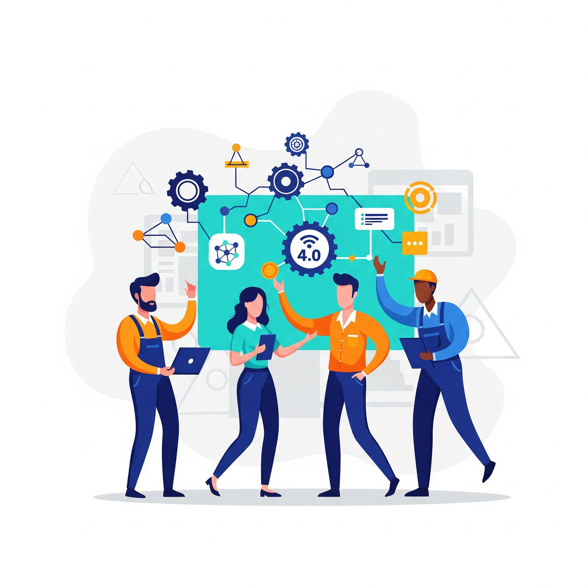 Equipo de SSTECH colaborando en un proyecto de ingeniería